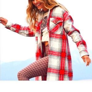 Aerie flannel shacket